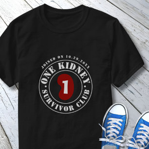 Camiseta Fecha de trasplante del club de supervivientes con
