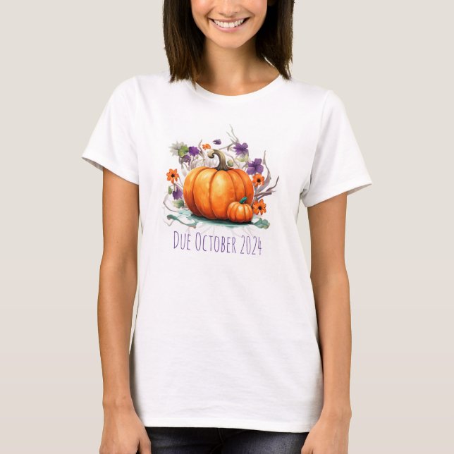 Camiseta Fecha de vencimiento de la calabaza de Invitación  (Anverso)