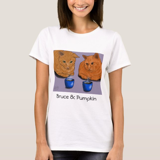 Camiseta Fecha del café de Bruce y de la calabaza (Anverso)