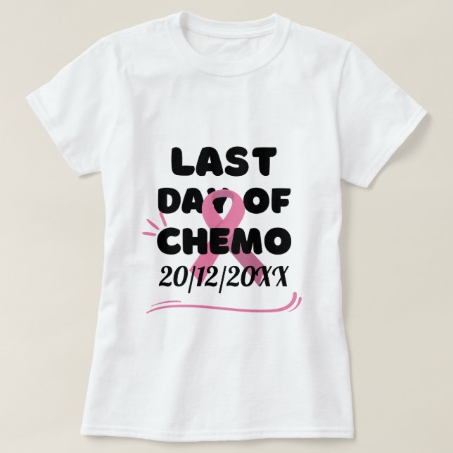 Camiseta FECHA DEL personalizado Último Día del CÁNCER MAMB (Diseño del anverso)