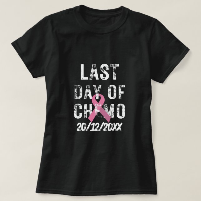 Camiseta FECHA DEL personalizado Último Día del CÁNCER MAMB (Diseño del anverso)