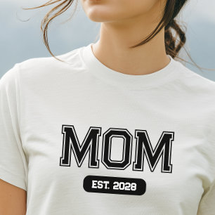 Camiseta Fecha Personalizada Nueva Mamá