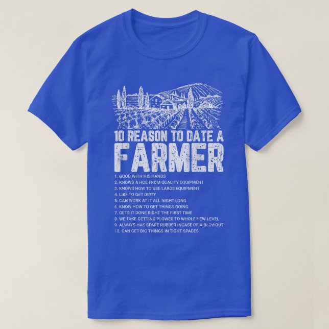 Camiseta Fecha Un Agricultor Gracioso Granjero Granja Tract (Diseño del anverso)
