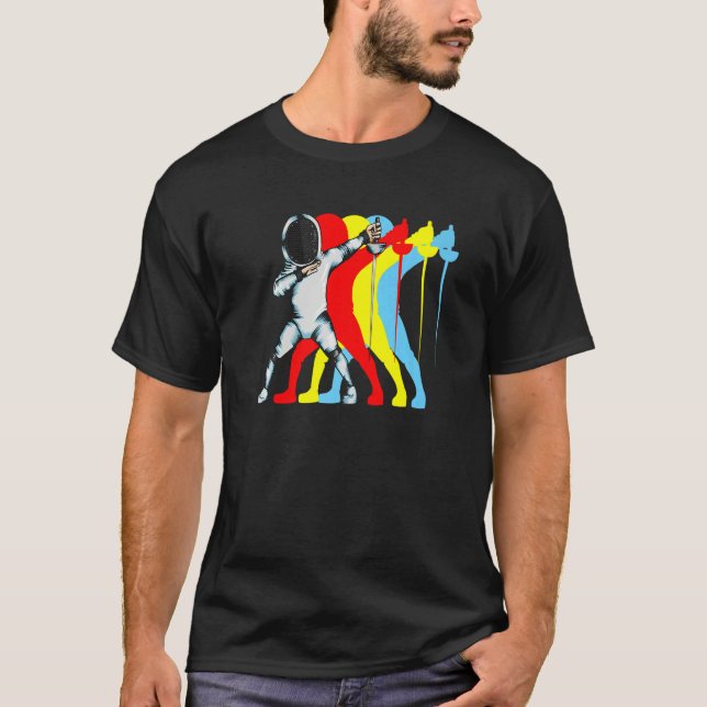 Camiseta Fechtkunste Dabbing Epee Duel Fecht Fan Fechtkunst (Anverso)