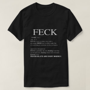 Camiseta Feck Irish Definition divertida patrys day