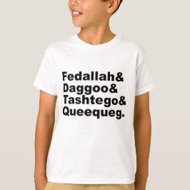 Camiseta Fedallah Daggoo Tashtego Queequeg | Moby Dick Pals