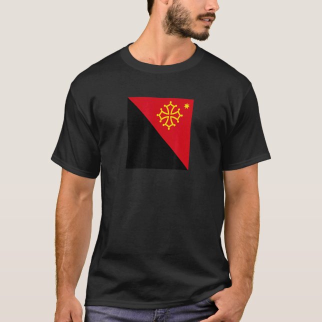 Camiseta Federación Comunista Anarquista de Bandera Occitan (Anverso)