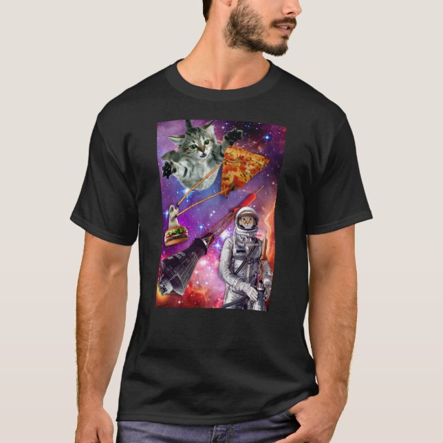 Camiseta Federación de espacio para gatos (Anverso)