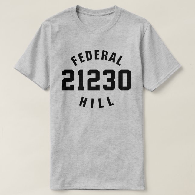 Camiseta Federal Hill 21230 (Diseño del anverso)