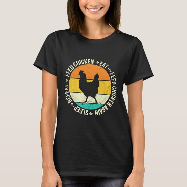 Camiseta Feed Chicken Vintage Chicken Egg   (Anverso)
