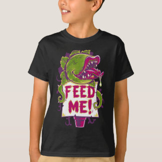 Camiseta Feed Me - Planta de Audrey Cute Asombrosa - Horror