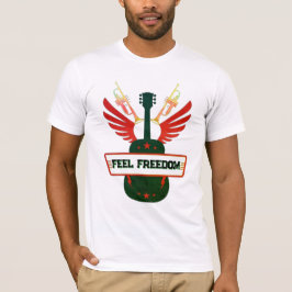 Camiseta Feel Freedom Music Tee | Bella libre+Jers de lienz