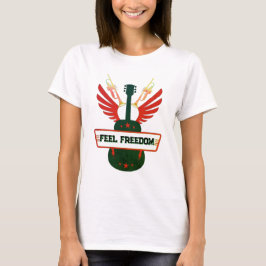 Camiseta Feel Freedom Women's Tee | Rel de algodón 100% par