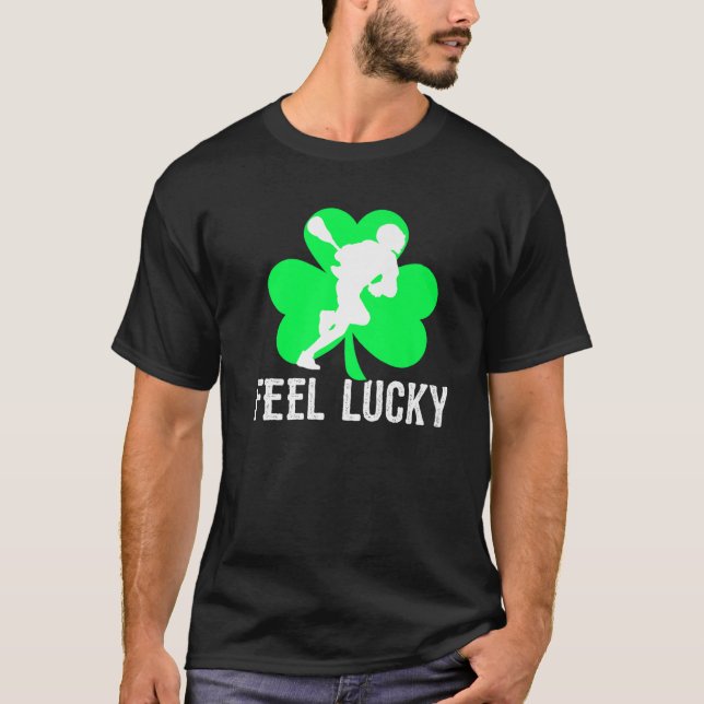 Camiseta Feel Lucky Lacrosse Player St. (Anverso)