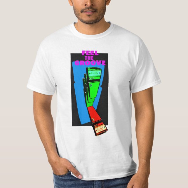 Camiseta FEEL THE GROOVE bass (Anverso)