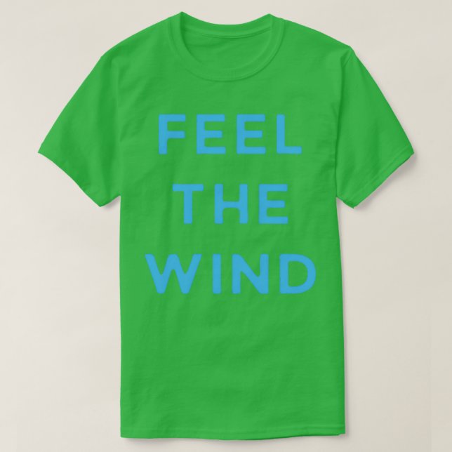 Camiseta Feel the wind (Diseño del anverso)