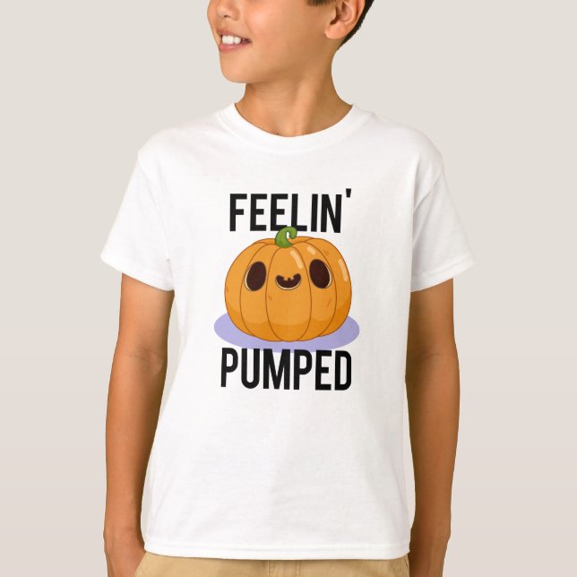 Camiseta Feelin Bomping Funny Pumpkin Pun (Anverso)