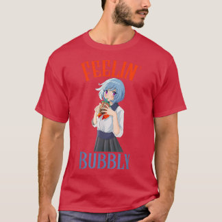 Camiseta Feelin' Bubbly Boba Tea Bubble Tea Kawaii Anime Gi