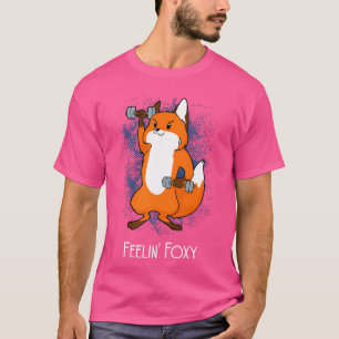 Camiseta Feelin' Foxy Gym Trabajar en Fox Fitness Ejercicio