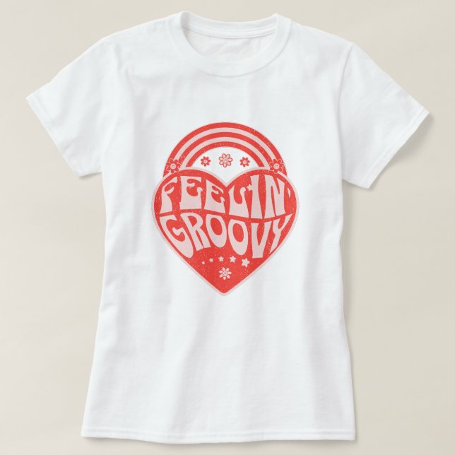 Camiseta Feelin Groovy Flower Child (Diseño del anverso)