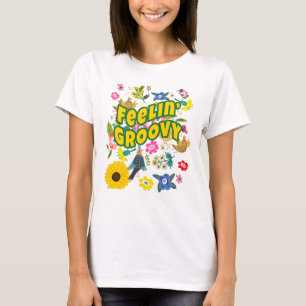 Camiseta FEELIN GROOVY Hippie Gypsy Boho