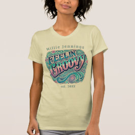 Camiseta Feelin' Groovy Retro 70 Psicodélico Vintage