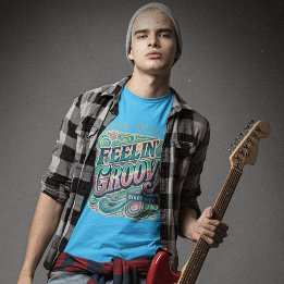 Camiseta Feelin' Groovy Retro 70 Psicodélico Vintage