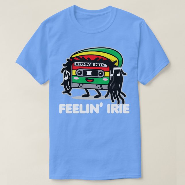 Camiseta Feelin Irie Cassette Tape Kawaii Reggae (Diseño del anverso)