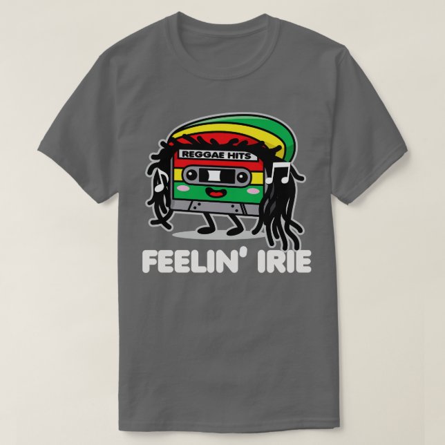 Camiseta Feelin Irie Cassette Tape Kawaii Reggae (Diseño del anverso)