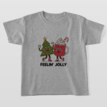 Camiseta Feelin Jolly Christmas Tree Coffee Lover Winter<br><div class="desc">Feelin Jolly Christmas Tree Coffee Lover Winter</div>