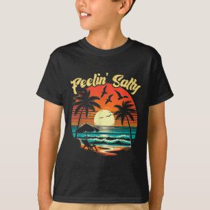 Camiseta Feelin Salty Beach vacaciones veraniegas Vintage 7