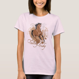 Camiseta Feeling Frisky Ladies Long Sleeve (Fitted)