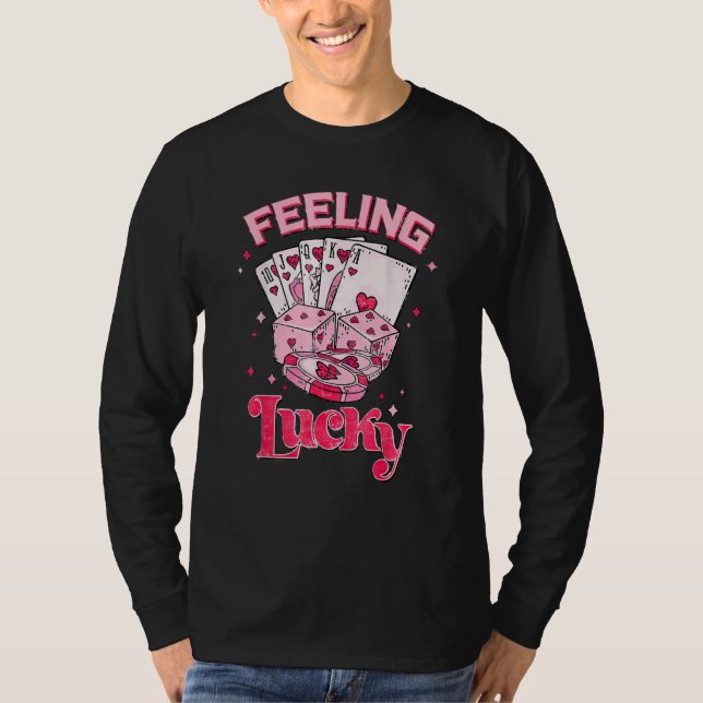 Camiseta Feeling Lucky Valentine Pocket Xoxo Lucky Valentin (Anverso)