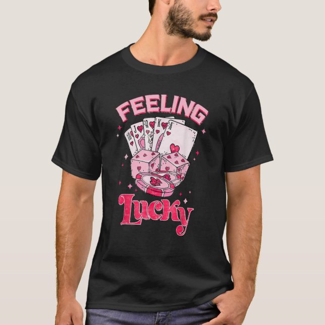 Camiseta Feeling Lucky Valentine Pocket Xoxo Lucky Valentin (Anverso)