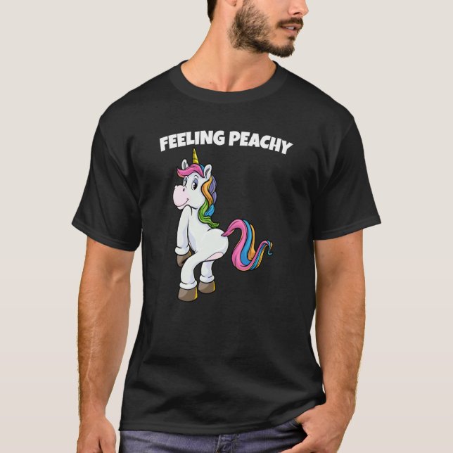 Camiseta Feeling Peachy Twerking Unicorn (Anverso)