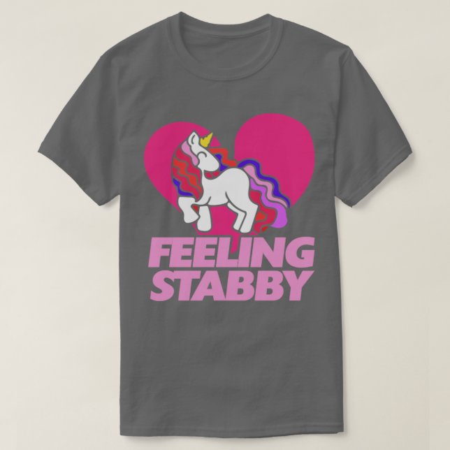 Camiseta Feeling stabby Unicorn (Diseño del anverso)
