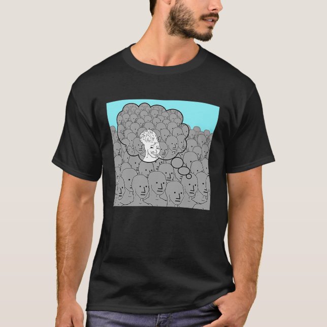 Camiseta Feels Guy Wojak Meme Doomer (Anverso)