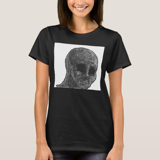 Camiseta Feels Guy Wojak Meme Doomer 1 (Anverso)