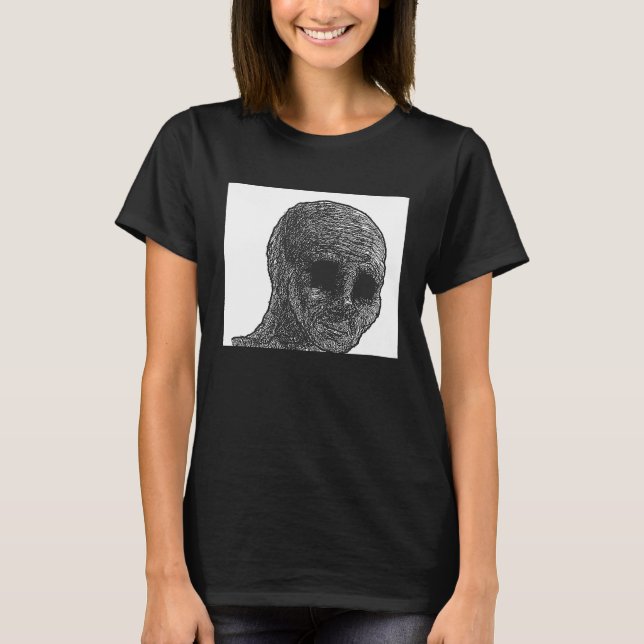 Camiseta Feels Guy Wojak Meme Doomer  1 (Anverso)