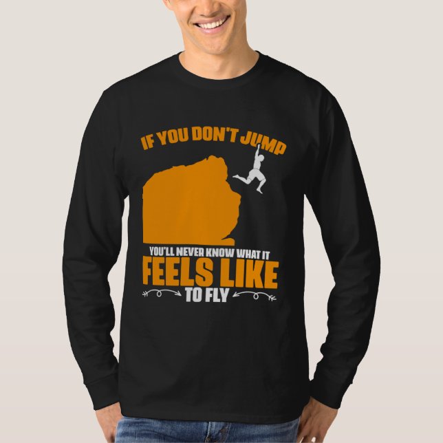 Camiseta Feels To Fly Cliff Diving Extreme Jumping Cliff Di (Anverso)