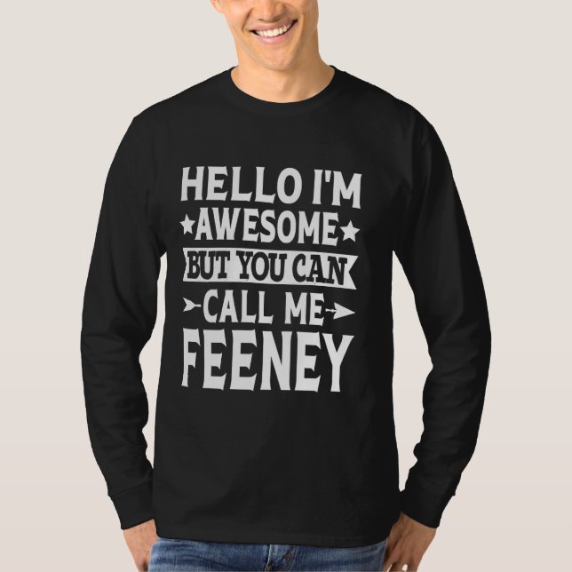 Camiseta Feeney Apellido Llámame Feeney Family Team Last Na (Anverso)