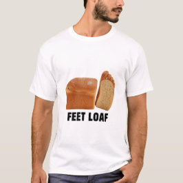 Camiseta Feet Loaf Design Logo Brainrot Bread Black Text