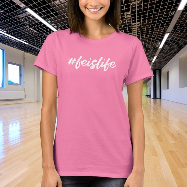 Camiseta #feislife - Cursiva blanca - Baile irlandés (Subido por el creador)