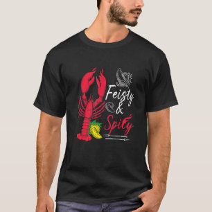Camiseta Feisty Y Spicus Crawfish Hierven Las Tarifas Del C