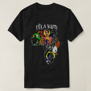 Camiseta Fela Kuti África - Camiseta mapa panafric