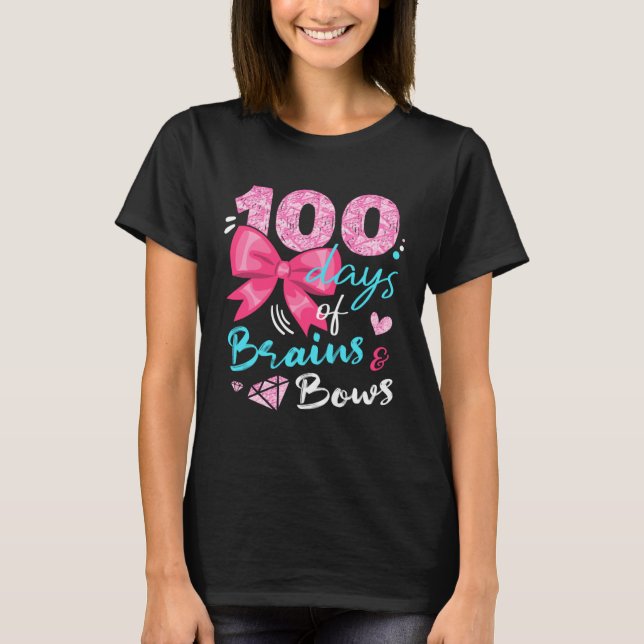 Camiseta Felices 100 Días De Cerebros Y Sos Felices 100 Día (Anverso)