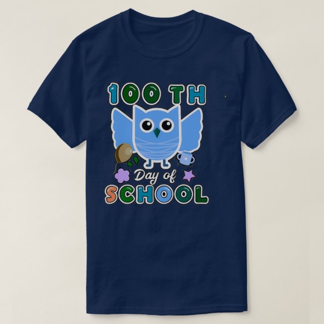 Camiseta Felices 100 días de clases 46 (Diseño del anverso)
