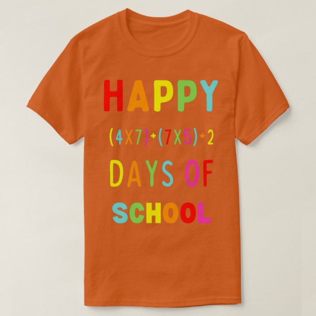 Camiseta Felices 100 días de clases 49 (Diseño del anverso)