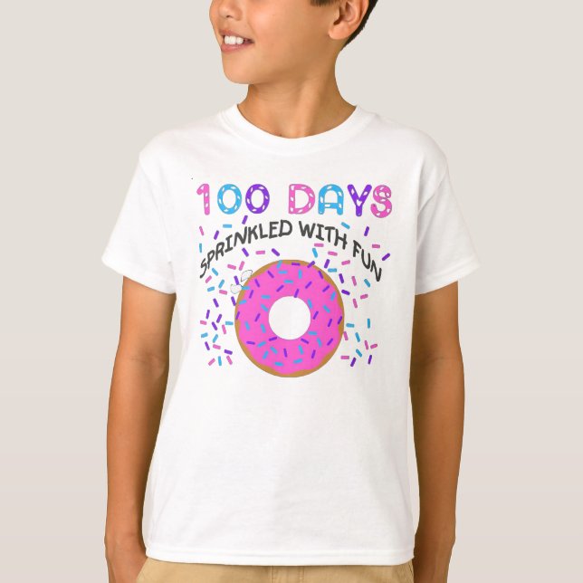 Camiseta Felices 100 días de diversión escolar (Anverso)