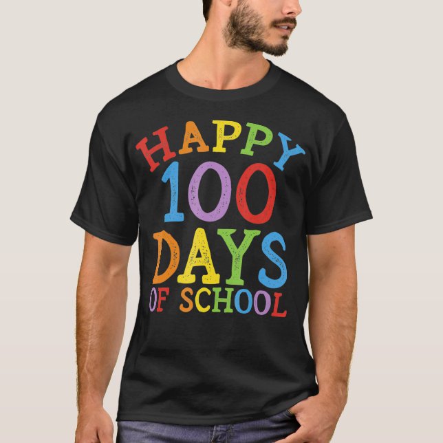 Camiseta Felices 100 Días De Escuela (Anverso)